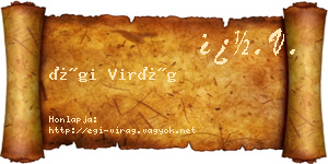 Égi Virág névjegykártya