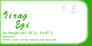 virag egi business card